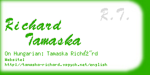richard tamaska business card